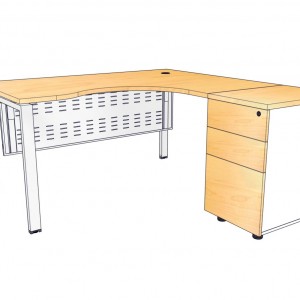 โต๊ะทำงาน R-MX151686M ขนาด 150*162*75 ซม.