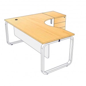โต๊ะทำงาน MEGA R-MG181686W โต๊ะขนาด 180*162*75 ซม.